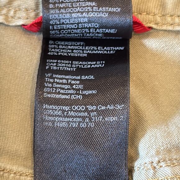 The North Face Women's Khaki Tech Wear Noble Stretch Roll Up Pant Size 14 - Picture 8 of 14